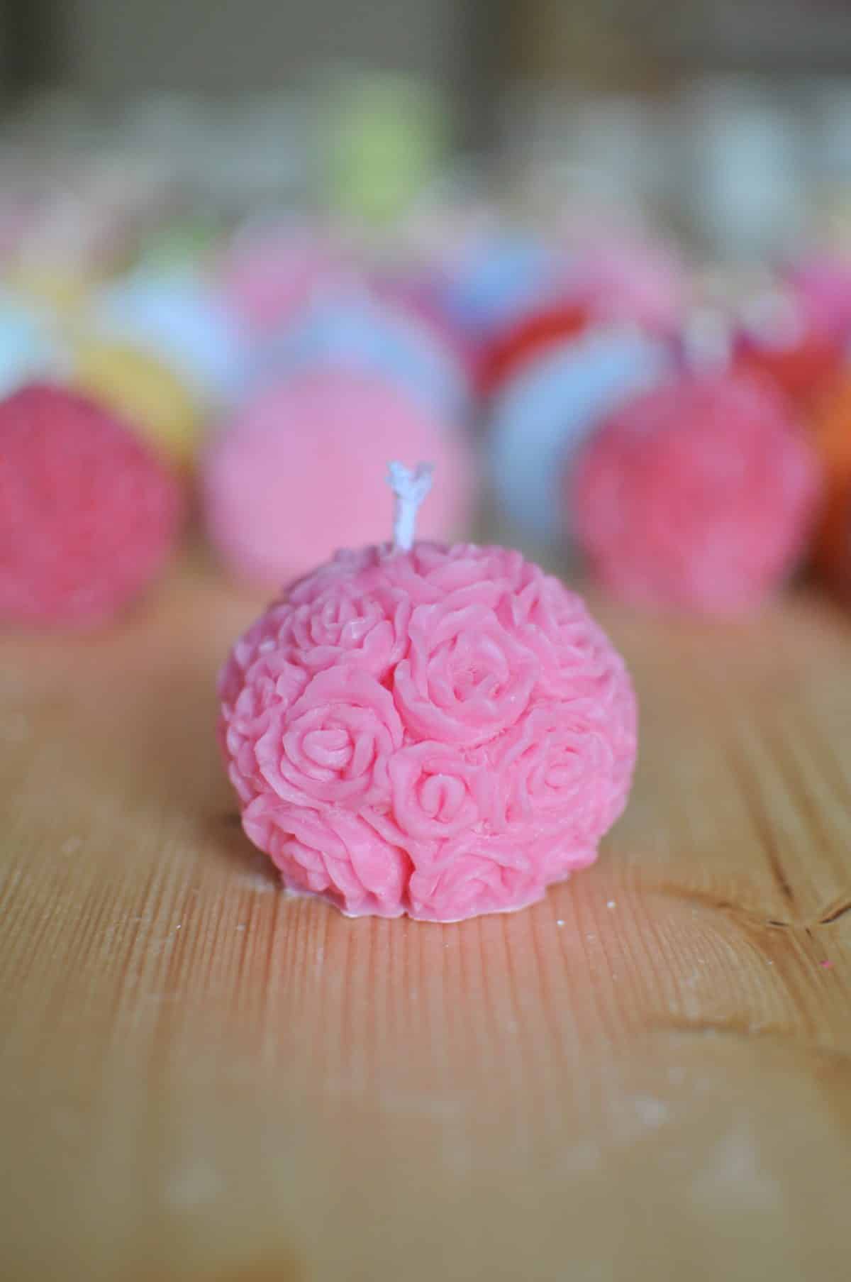 Bougies En Forme De Rose