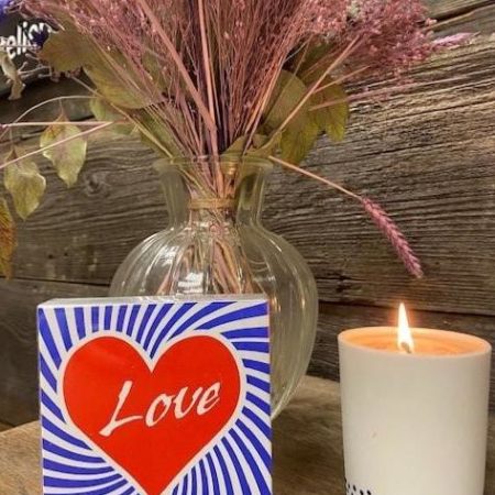 Boite 125 allumettes en bois motif Love