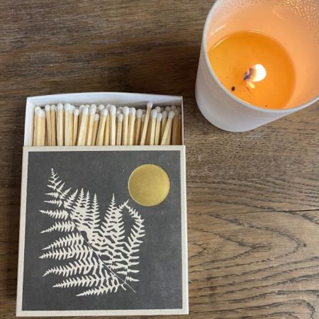 Boite 125 allumettes en bois Motif FOUGÈRE