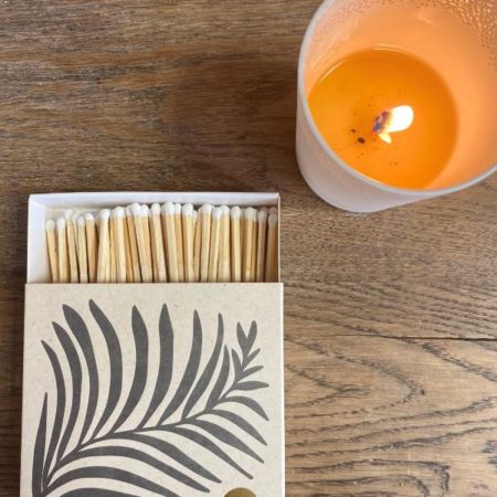 Boite 125 allumettes en bois Motif LIANE