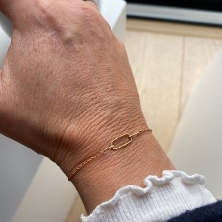 Bougie bijou parfumée - Bracelet plaqué or motif TORSADE