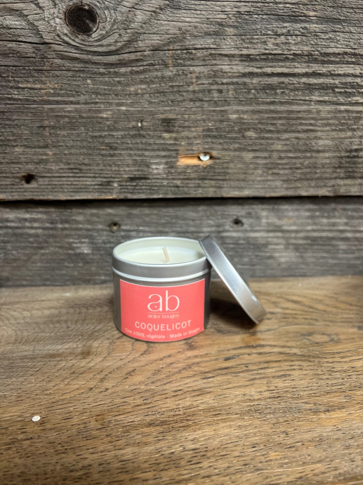 Bougie cire végétale parfumée contenant métallique argenté 90 gr – Image 2