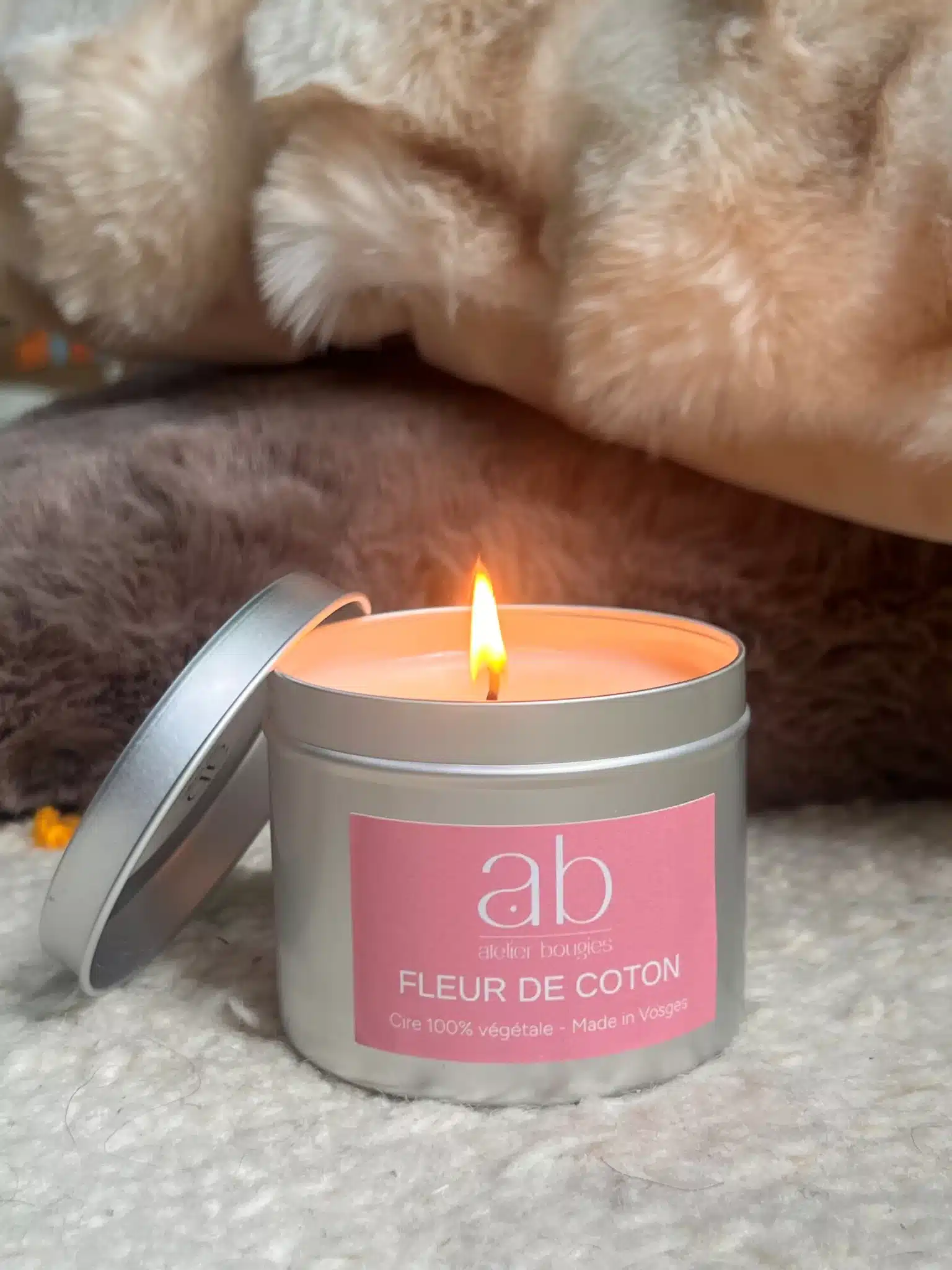 Bougie artisanale parfumée Fleur de Coton – Image 3